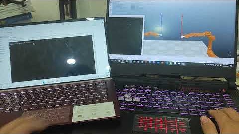 Coppeliasim robot arm Multi control fighting Demo