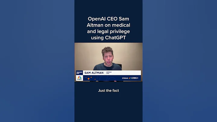 OpenAI CEO Sam Altman on medical and legal privilege using ChatGPT