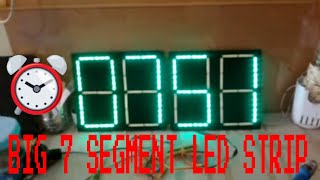 Digital Clock Large 7Segment Displays Led Strip 12 V Controller At89S51