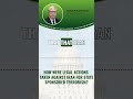 How Were Legal Actions Taken Against Iran For State Sponsored Terrorism?