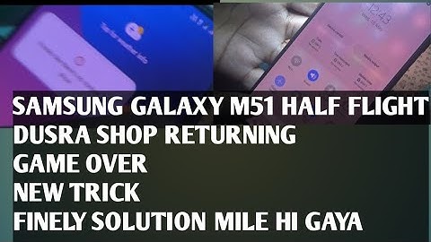 All samsung half flight mode solution/ samsung m51 half flight mode problem