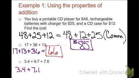 2.1 Properties and Operations Part 1