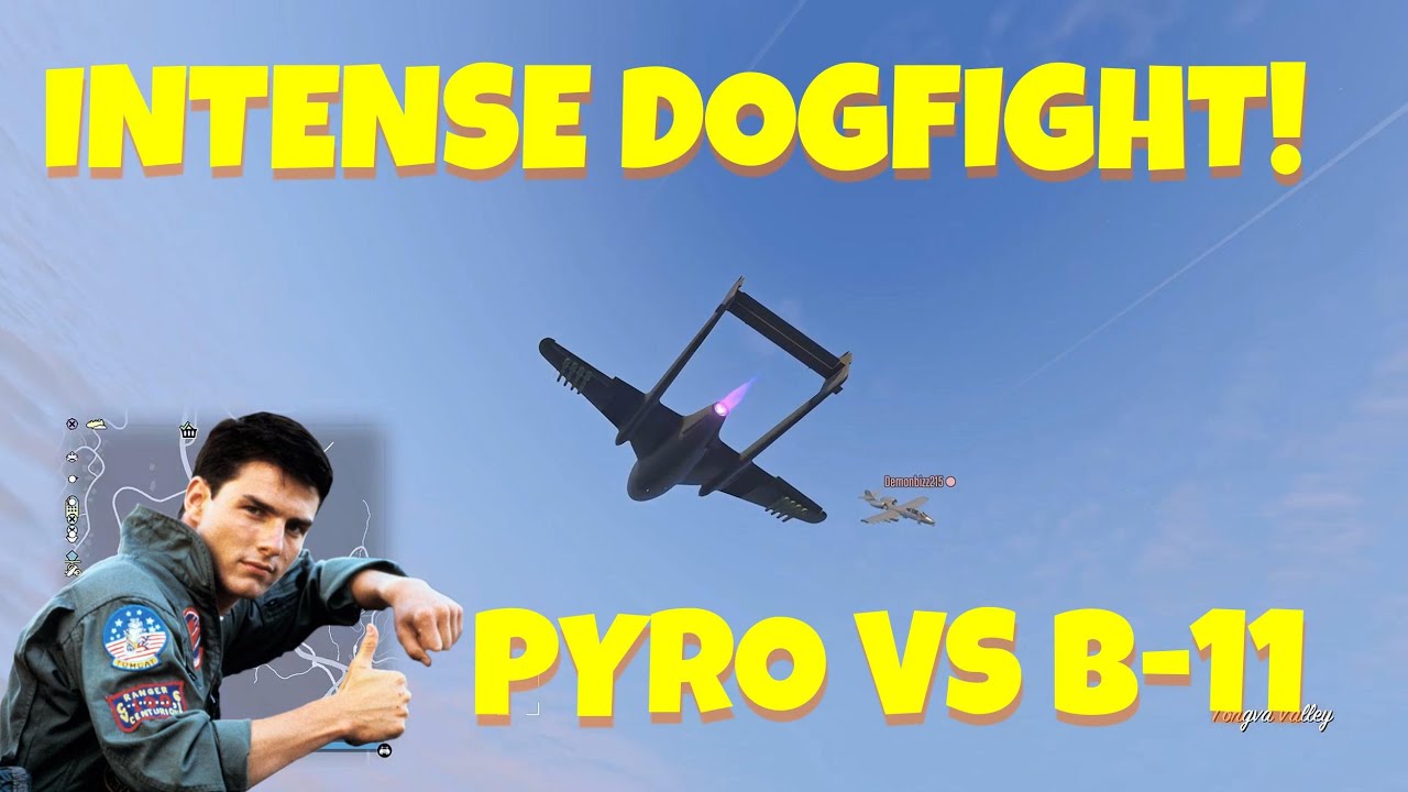 Pyro vs B-11 Intense Dogfight - GTA Online