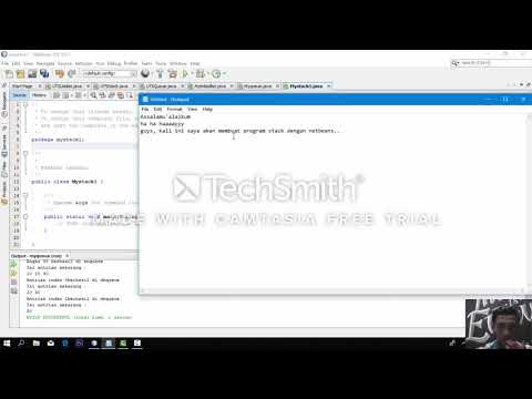 Script Stack dengan netbeans
