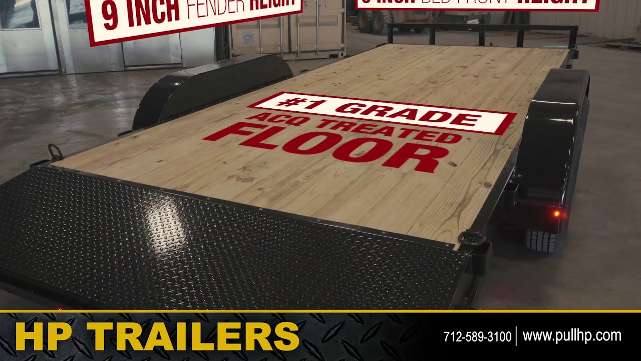 Hull Porter Trailers 2020 model HD Flatbed with optional 2 foot