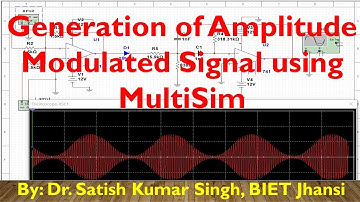 Communication Lab | Amplitude Modulation | Using MultiSim | Square Law Modulator