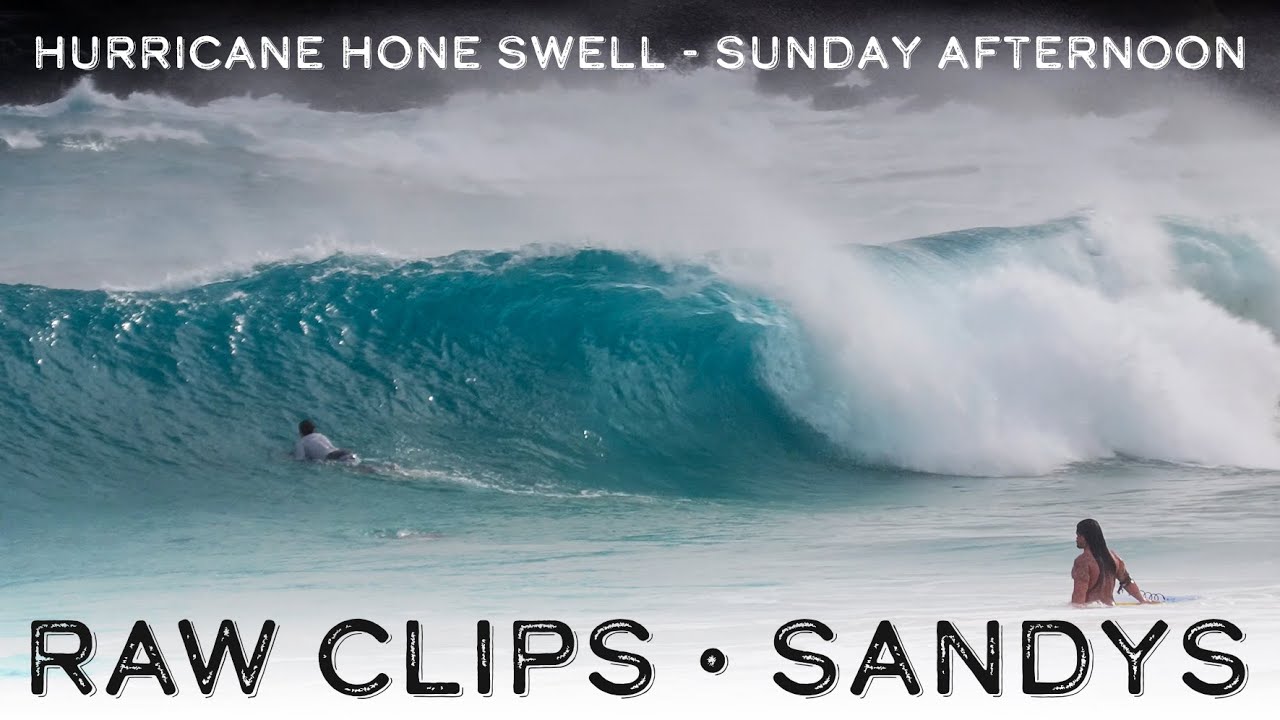 RAW CLIPS • Sandys - Hurricane Hone Swell - Sunday Afternoon, August 25, 2024