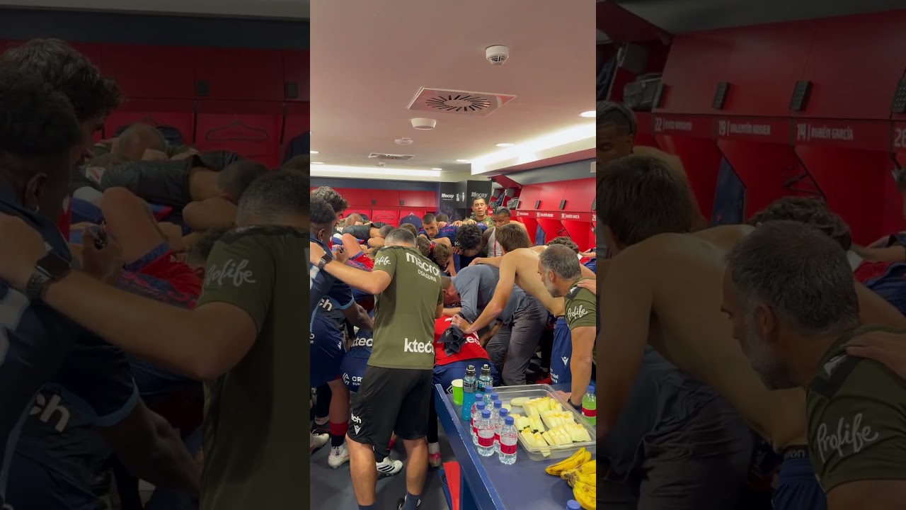 El vestuario de Osasuna antes del inicio de @LaLiga 2026/27 ante el Levante