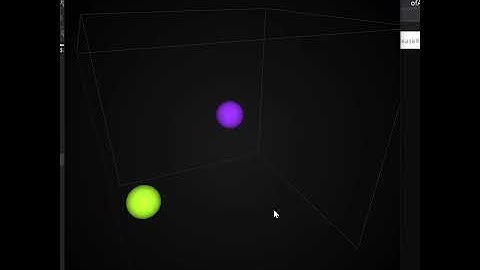 [OpenFrameworks] two particles simulation