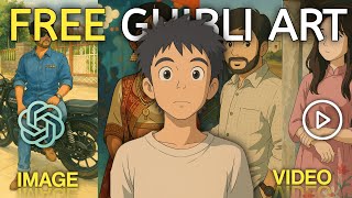 How to Create Ghibli Art Free | Free Ghibli Style Photo & Video By ChatGPT | Viral Cartoon Editing screenshot 5