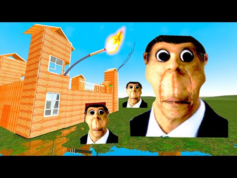 Видео: СМОЖЕТ ЛИ ОБУНГА РАЗРУШИТЬ НАШУ КРЕПОСТЬ В ГАРРИС МОД OBUNGA GMOD SANDBOX ► Garry's Mod