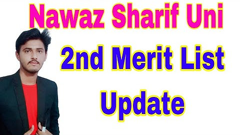 Nawaz Sharif Uni MuLtan 2nd Merit List Update 2023|MNSUA Multan 2nd Merit List Check Online 2023
