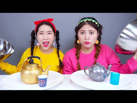 Real Food VS Chocolate Food Challenge DONA 