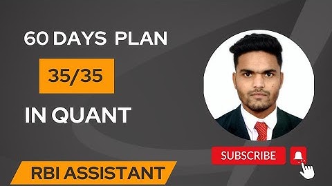 How To Get 35/35 In Quant || Rbi Assistant || Rbi Grade B || Bank Exams 2023 ||