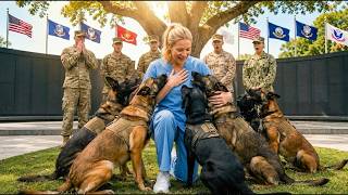 The Nurse Was Asked to Leave the Memorial — Then 7 K9 Dogs Broke Formation for Her