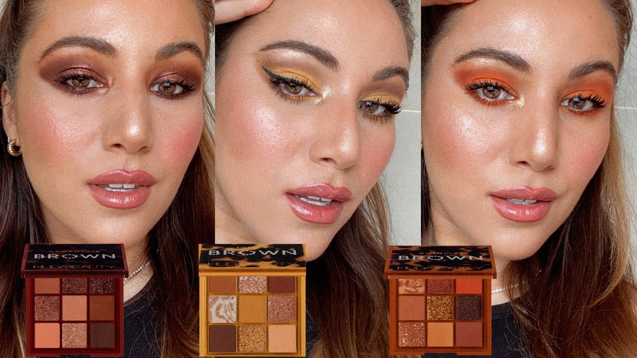 HUDA BEAUTY☆Brown Obsessions Eyeshadow Palette☆全3色 HUDA BEAUTY BROWN OBSESSION PALETTES (3 LOOKS) | REVIEW