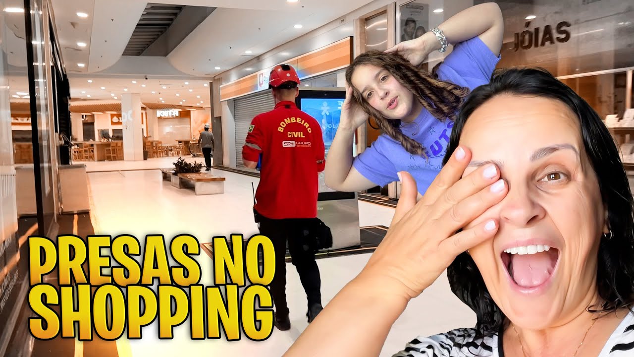 FICAMOS PRESAS E PERDIDAS NO SHOPPING DO RIO DE JANEIRO DEPOIS QUE FECHOU 😱😰