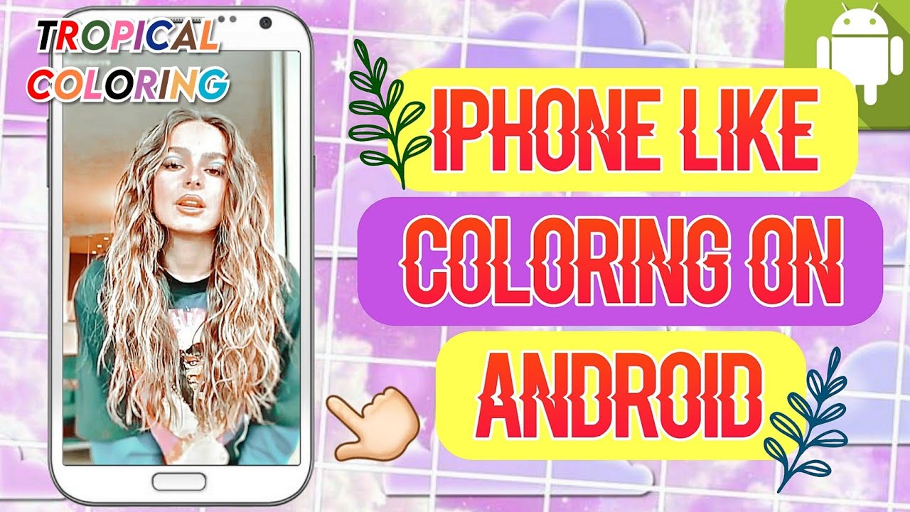 TIKTOK FANPAGE COLORING TUTORIAL ON ANDROID | TROPICAL COLORING FOR