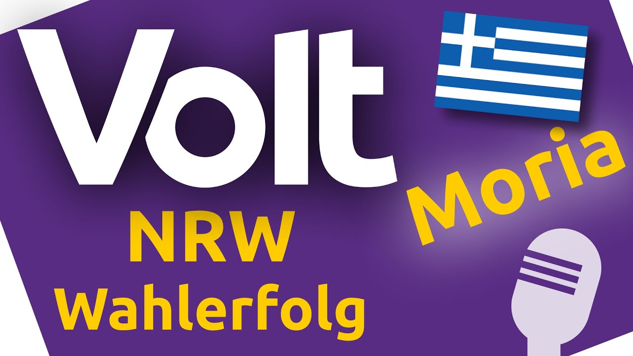 YouTube: NRW Wahlerfolg & Europas Schande Moria - Volt's Way - Unser Europa Podcast - 3.09