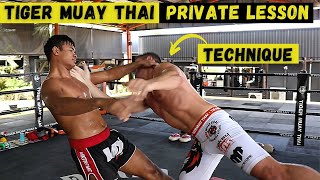 PRIVATE MUAY THAI Lesson at Tiger Muay Thai (Kru Top) | SE03E32