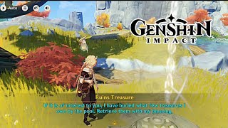 Hidden Chest | Ruins Treasure at the Minlin | Genshin Impact update 5.8 version #genshinimpact 