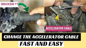 How to change accelerator cable/wire of motorcycle | How to change throttle cable/wire of bike