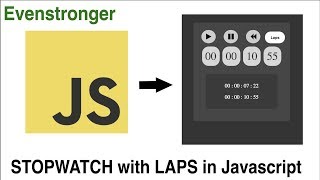 Simple & stable stopwatch web app using setInterval | HTML javascript
