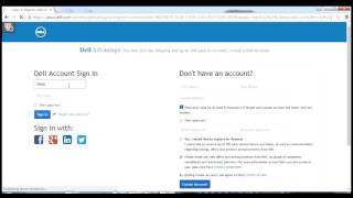 How to login in Dell account online