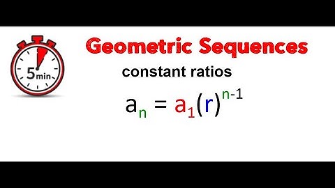 Geometric Sequences - 5 min