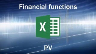 Excel formulas and functions - Present value (PV)