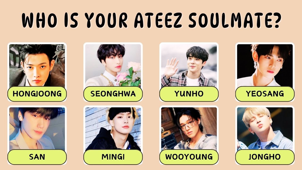 ✨ Which ATEEZ Member is Your Soulmate? 💖- Aesthetic Personality Quiz.
