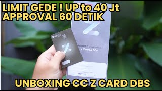 UNBOXING & A BIT DISCUSSION OF THE Z CARD BY DBS BANK CREDIT CARD - HUGE LIMIT! UNBOXING & A BIT DISCUSSION OF THE Z CARD BY DBS BANK CREDIT CARD - HUGE LIMIT!