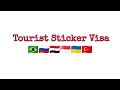 How to get Tourist Sticker visa ?