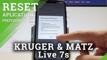 How to Reset App Preferences in KRUGER & MATZ Live 7s - Restore App Configuration