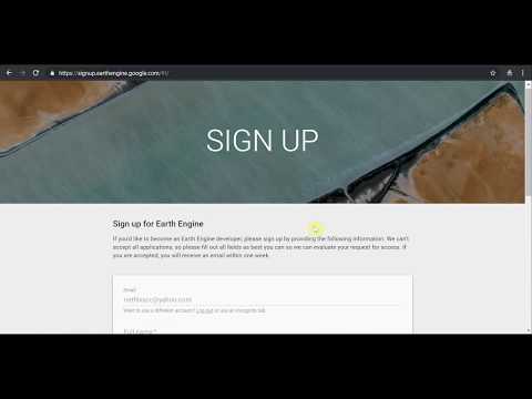 How to Sign Up for Google Earth Engine