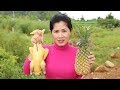 Awesome Cooking Chicken With Pineapple Delicious Recipe - Cook Chicken Recipes -Village Food Factory