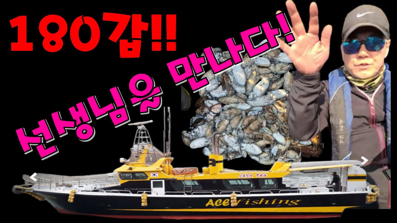 인천에서 갑오징어 180마리잡은 사장님을 만나다!(ft.남항 에이스호)