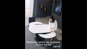 Revamp your dining experience with our dynamic, rotating table!  #dining table