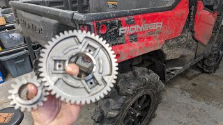 Testing First Pioneer 1000 28% Low New Gear Reduction!!! Buried it in Nasty Mud!