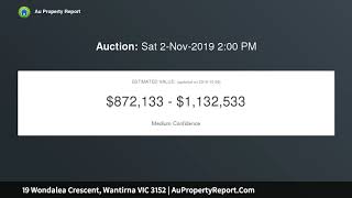 19 Wondalea Crescent, Wantirna VIC 3152 | AuPropertyReport.Com