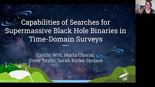 Caitlin Witt: Recoverable SMBHB Parameter Regions in Variable AGN Lightcurves