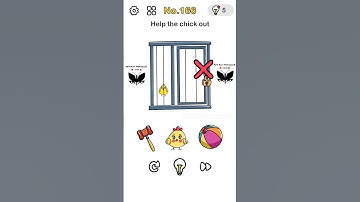 #166 - Brain out level 166 - Help the chick out