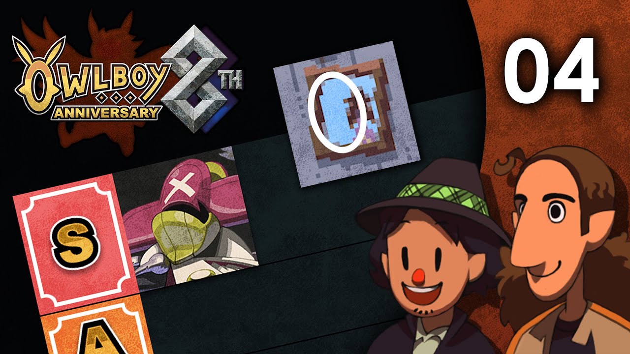 Owlboy 8th Anniversary Bite Sized 04: Tier lists