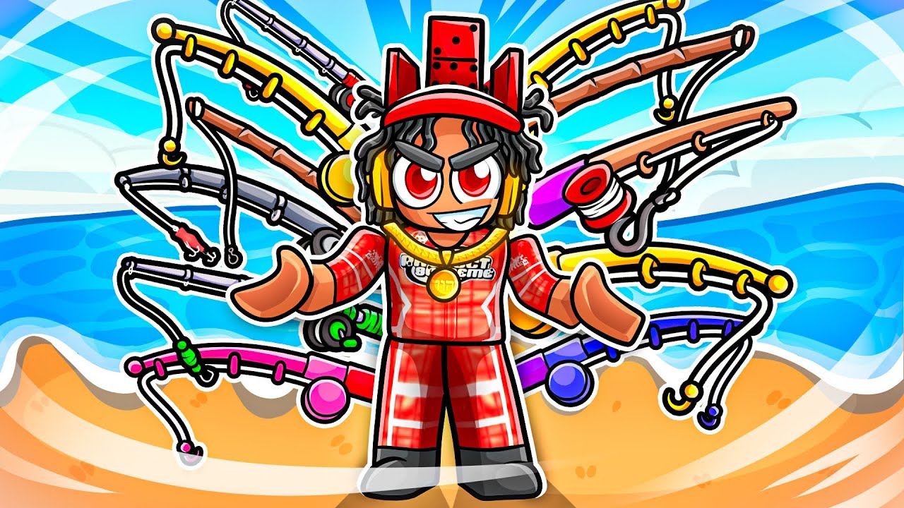 Spending $100,000 Robux For EVERY ROD In Roblox Fisch