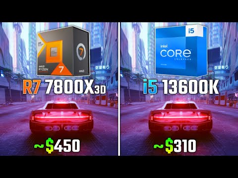 RYZEN 7 7800X3D vs INTEL i5-13600K | Test in 6 Games