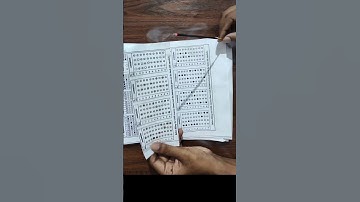 How to Check OMR Answer Sheet in a minute? #exam #class11 #exampaper #hs1styear