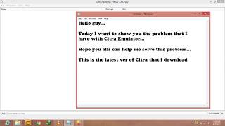 Citra Emulator black screen problem