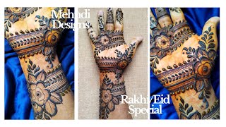 Rakhi/Eid 2020 Mehndi Designs | Front Hand Mehndi Design | Rose Mehndi Designs for Hands