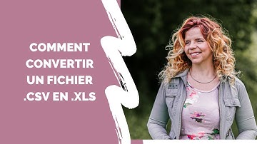 Comment convertir un fichier .csv en .xls