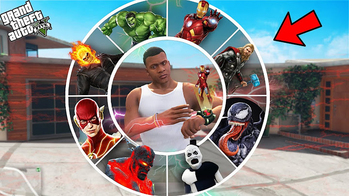 Franklin Playing As Every Superhero Using His Magical Watch in GTA 5!